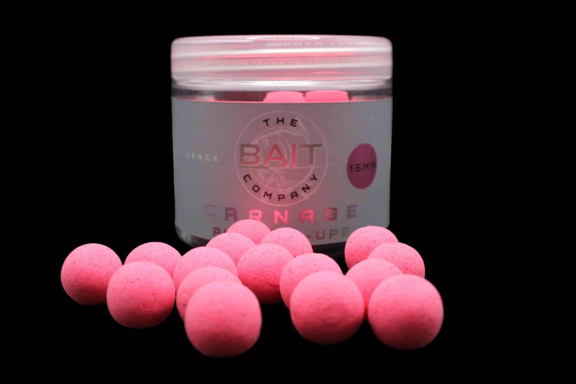 Carnage 12mm Pink (70g) by The Bait Company UKCarnage 12mm Pink (70g)