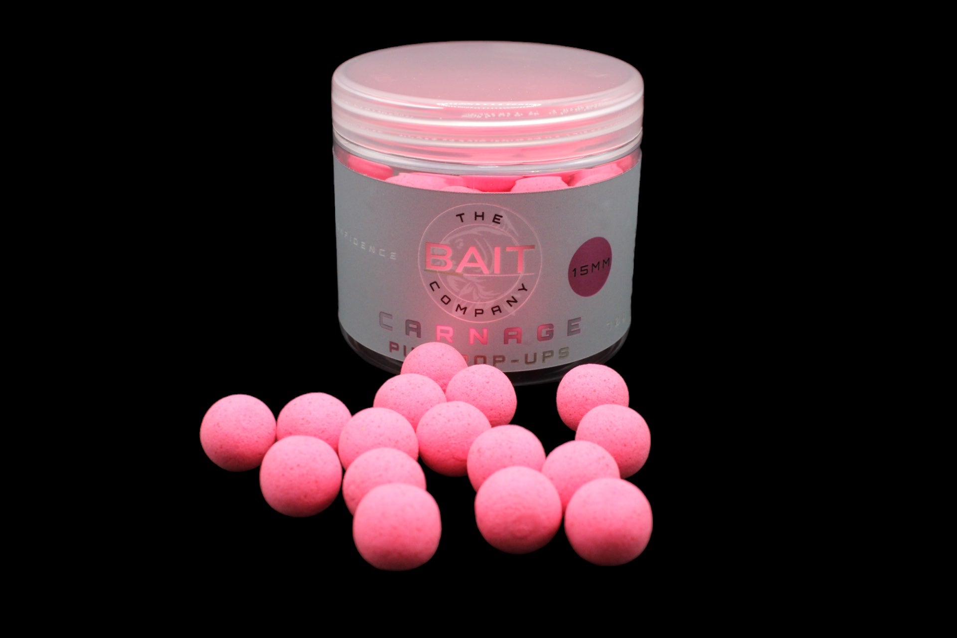 Carnage 12mm Pink (70g) by The Bait Company UKCarnage 12mm Pink (70g)