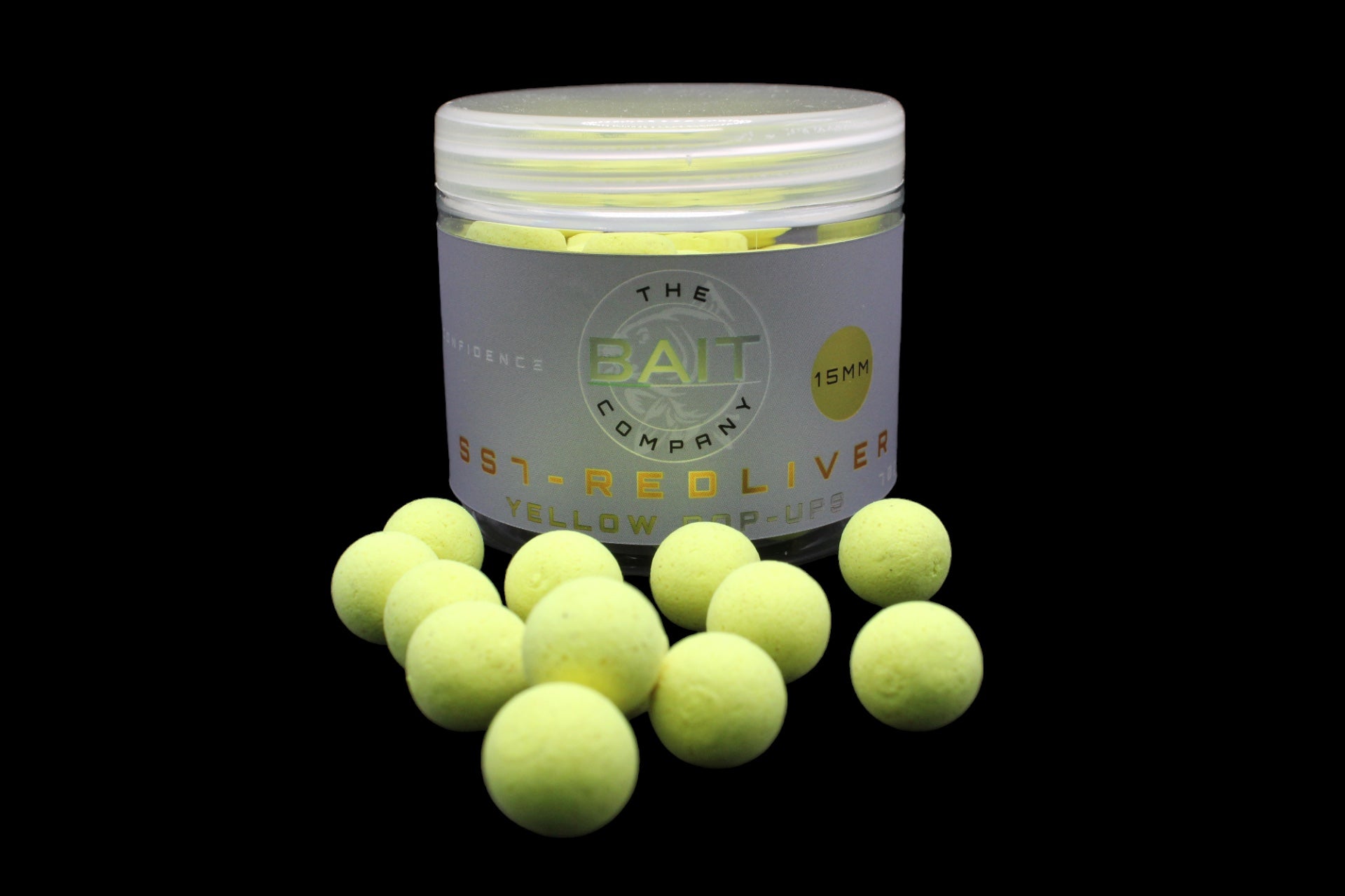 SS7 Red Liver 15mm Yellow Pop Ups (70g)